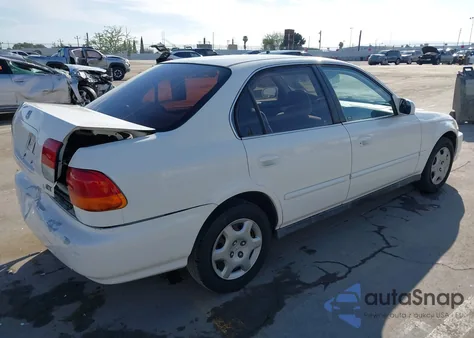 1998 Honda Civic Ex z USA, uszkodzony, nr VIN 2HGEJ8646WH543841